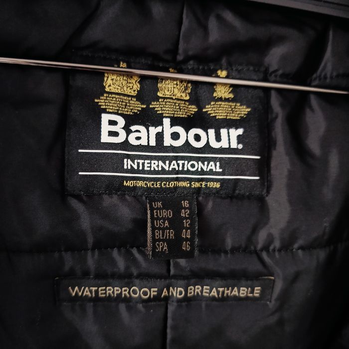 Kurtka barbour international 42 czarna parka