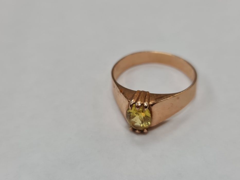 II poł. XX wieku! Złoty sygnet/ Radzieckie 583/ 4.05 gram/ R25