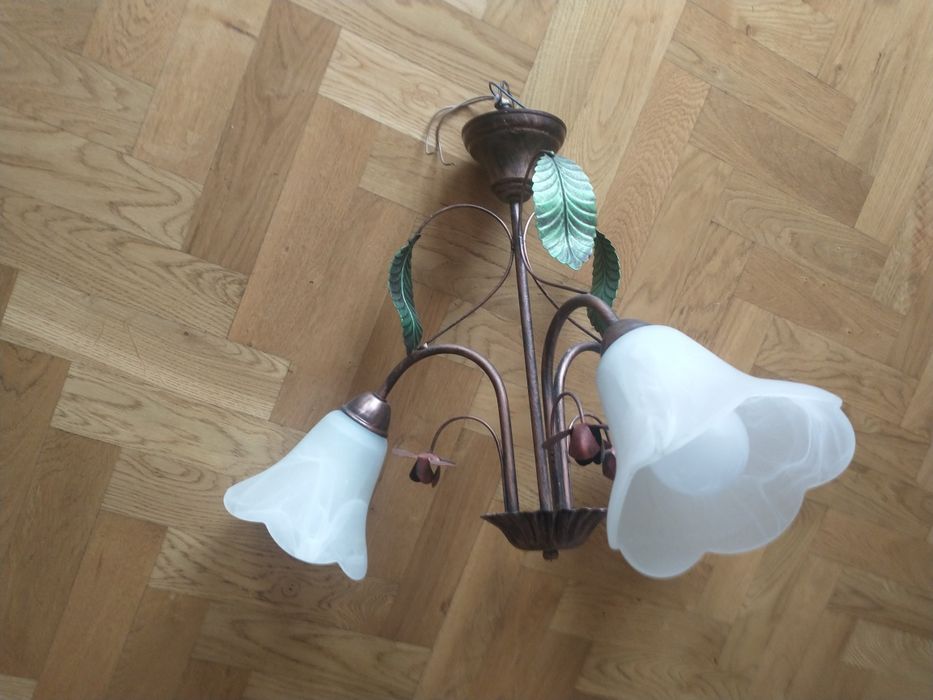 Żyrandol z kloszami