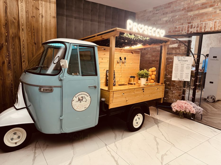 Prosecco van, mobilny bar, Piaggio ,Aperol , Wolne terminy 2026/2027