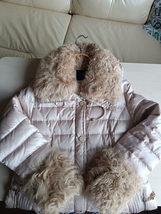 Куртка женская с натуральным мехом козы новая