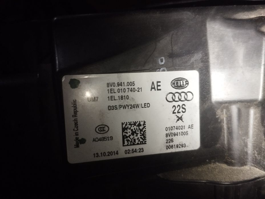Audi A3 Ótica bi xenon