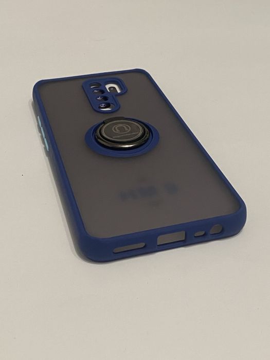 Чохол для Xiaomi Redmi 9 / Poco M2 Протиударний Матовий з Кільцем Magnetic