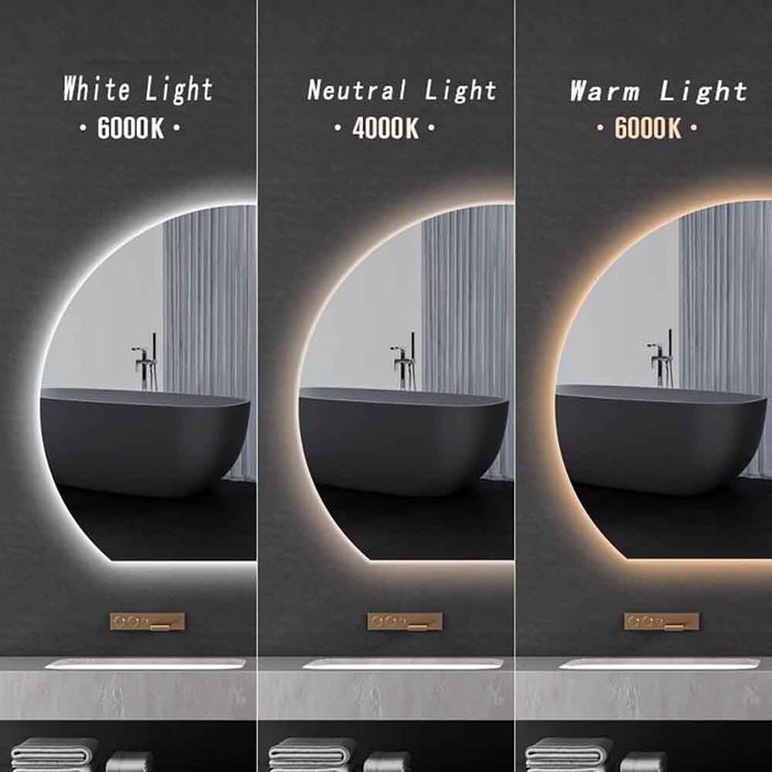 Lustro led 90x90 cm RoHs- nowe/ defekt
