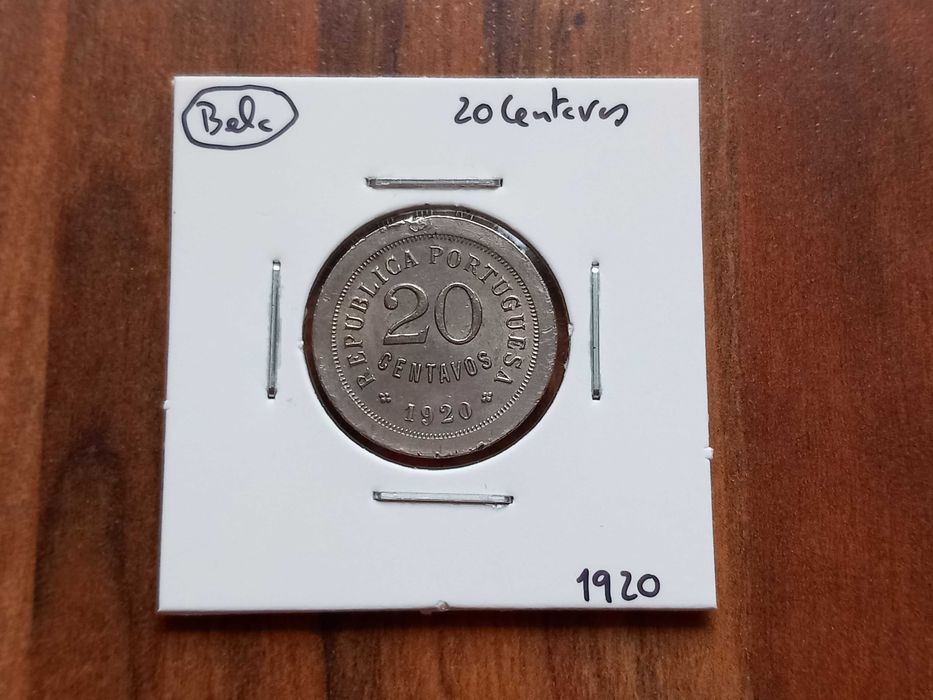 2 Moedas de 20 Centavos 1920, 21