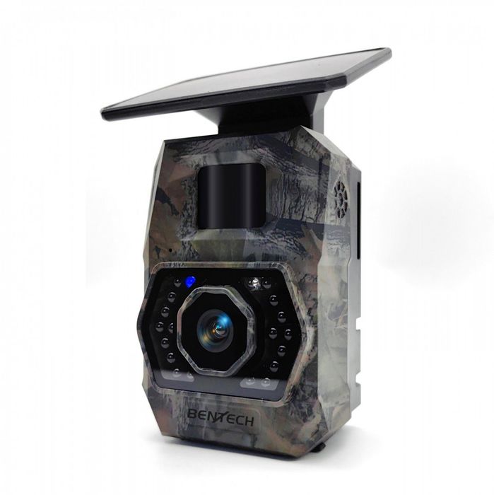 Miniaturowa fotopułapka WiFi z wbudowanym panelem słonecznym i akumula