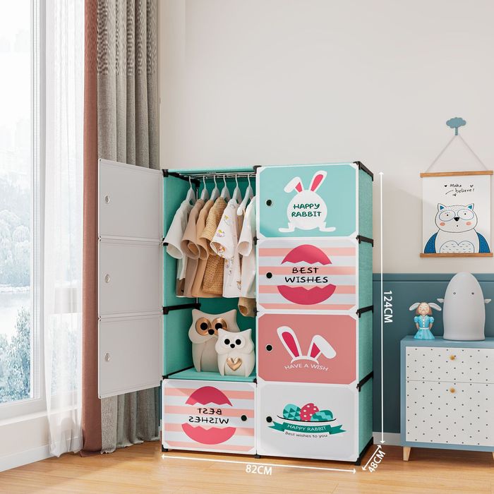 Дитяча модульна шафа 4 полиці стелаж дитячий