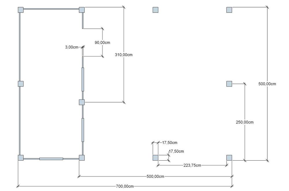 Altana prostokątna 7 x 5 m / Drewno KVH / Montaż w cenie
