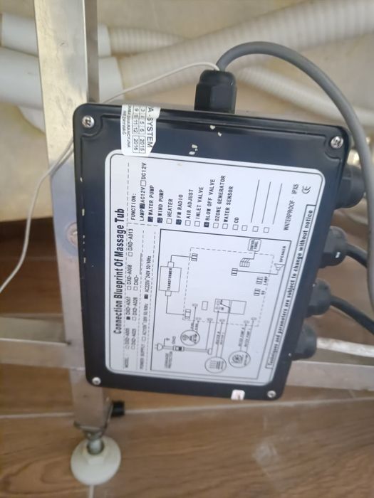 Wanna z hydromasażemi narożna 150x150