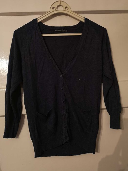 Sweter granatowy L