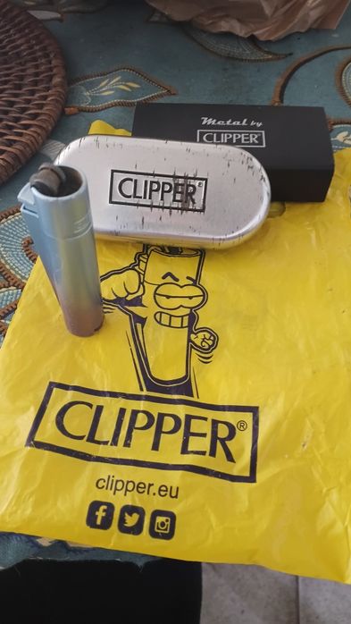 Clipper de coleção de metal com caixa