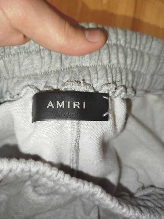 Шорти AMIRI | Сірі | Стиль Distressed