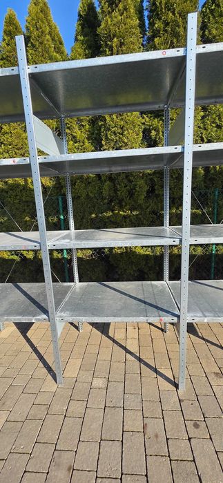 Regały magazynowe z demontażu 70gł x100x200-250cm używany metalowy