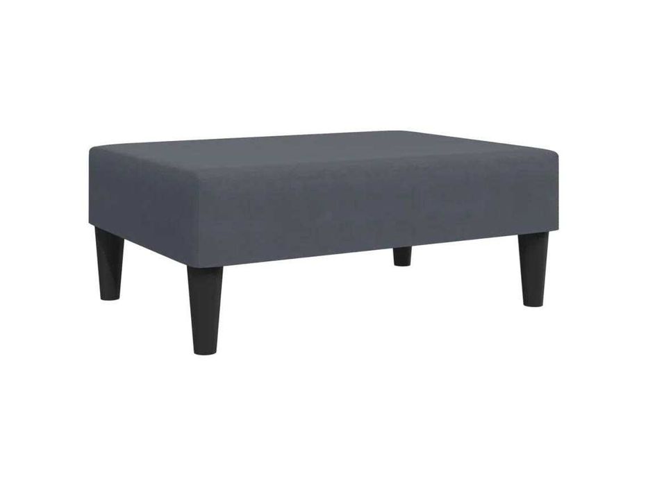Chaise longue cinzento escuro veludo