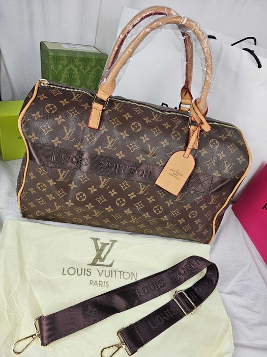 Torba duza podrozna Torebka damska Louis Vuitton kuferek nowa HIT brąz