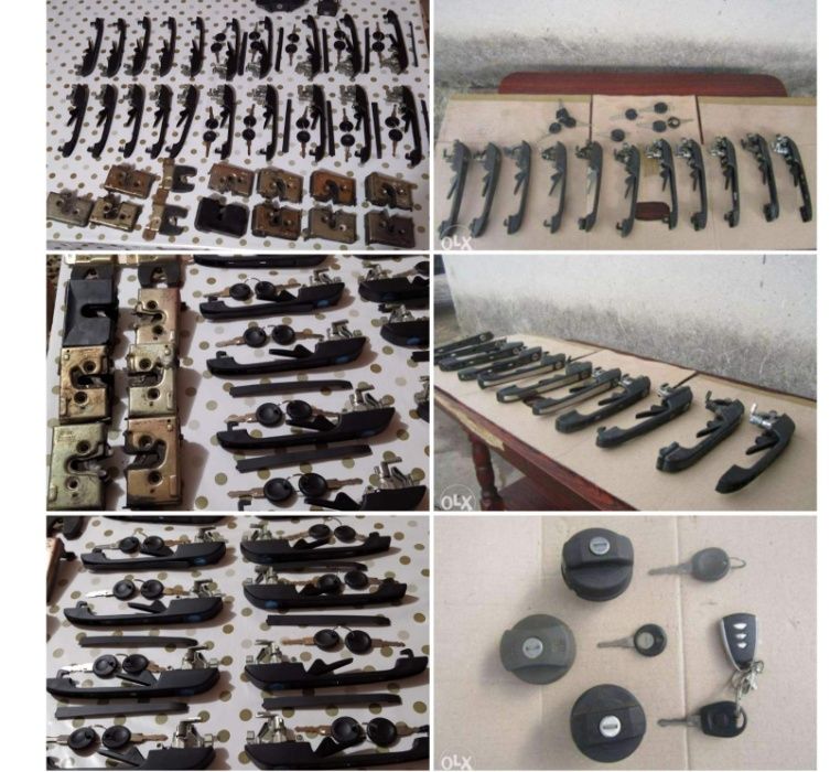 Ручки дверные дверей замок запаленя комплект Гольф 2-3 ДжетаВенто поло