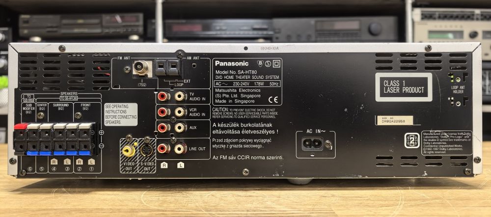 DVD-ресивер Panasonic SA-HT80/6Ω