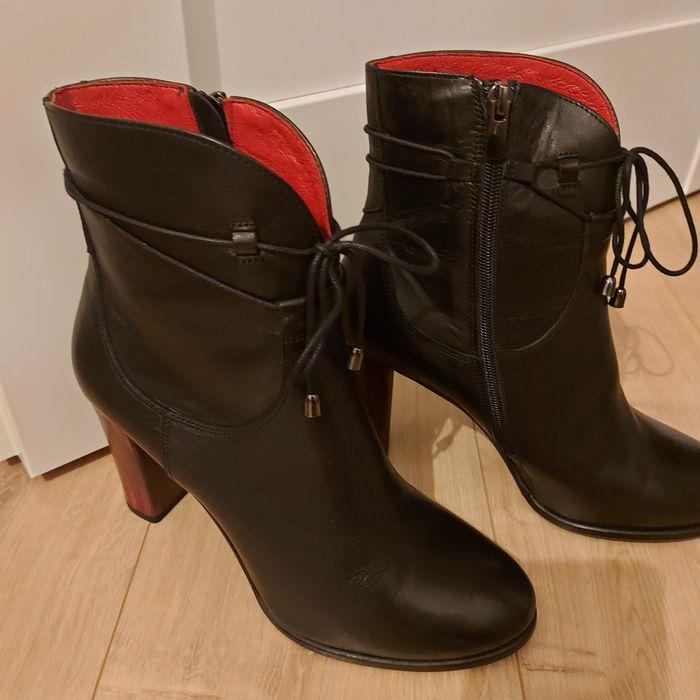 Nowe botki skórzane