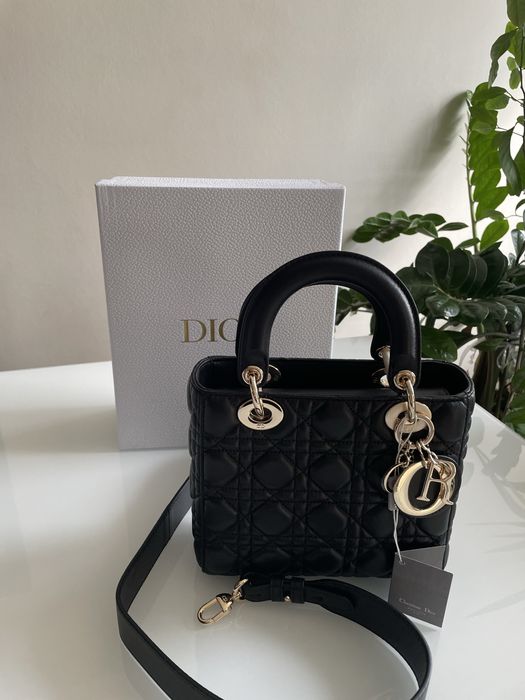 Diana czarna torba Dior size M