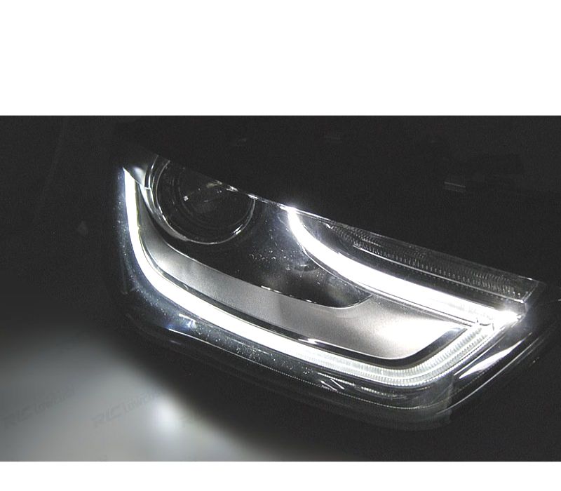 FARÓIS TRU DRL BLACK EDITTION AUDI A4 B8 12-15