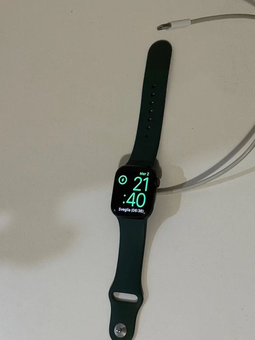 Apple Watch Series 7 GPS 41mm Verde com Caixa e Carregador