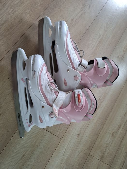 Łyżwy figurowe Batsport Snowstar 411, rozmiar 38-41, regulowane, różowe, damskie