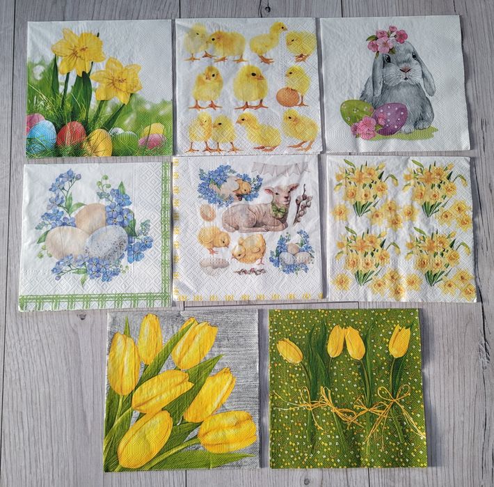 Serwetki decoupage - wielkanoc - 16 elementów