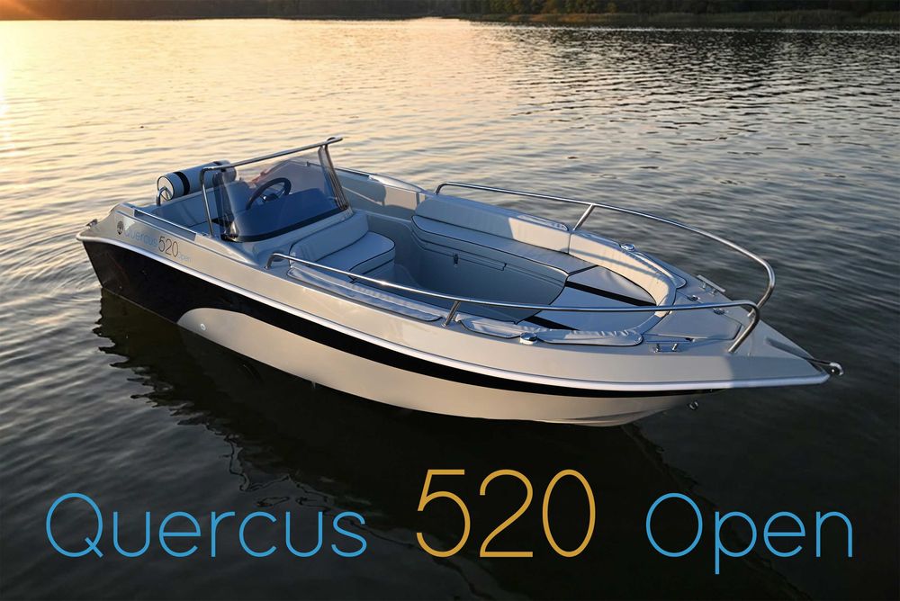 Nowa łódź motorowa Quercus 520Open otwarta motorówka rybacka łódka