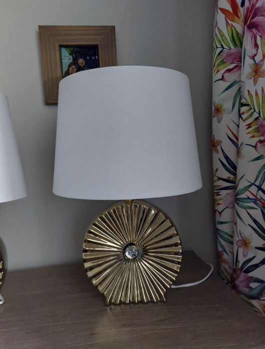 Lampki nocne 2 szt.  lampa złota glamour