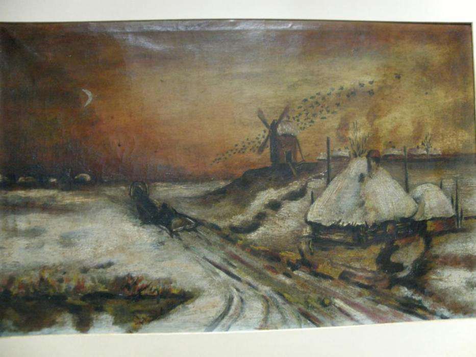 Украинский Пейзаж 19век. масло