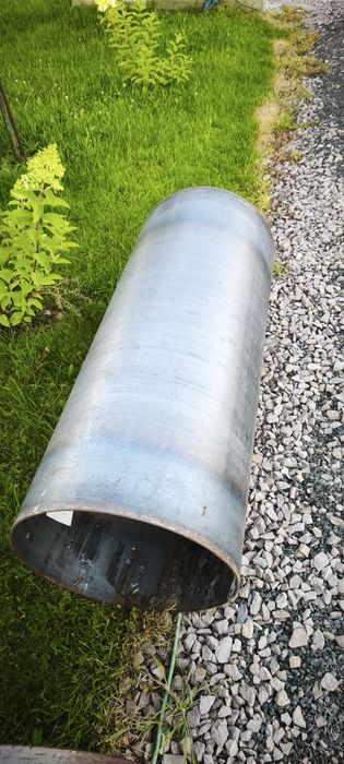 Tuleja metalową pług, przepust, 120x51cm 4mm grubości