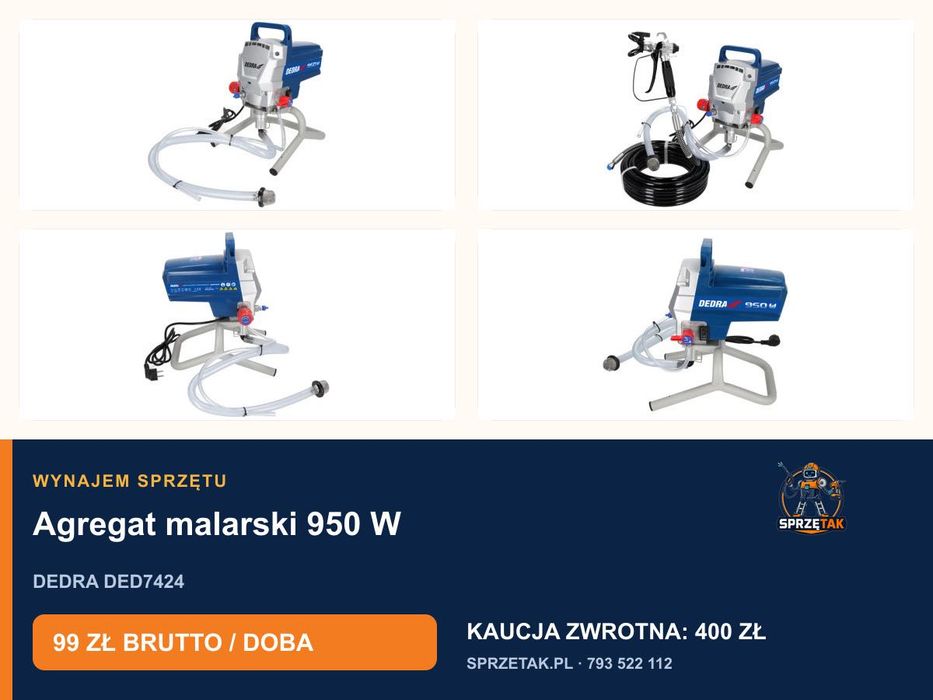 Spawarka, kompresor, pilarki, agregat malarski – wynajem Katowice