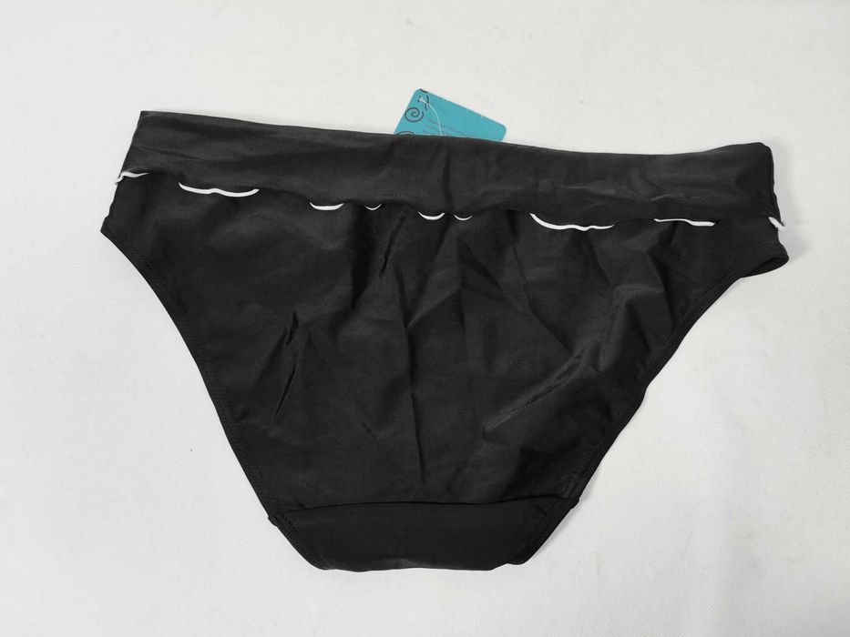 Majtki kąpielowe czarne z wysokim stanem 38/40 SWIMWER ELLOS STD0143A