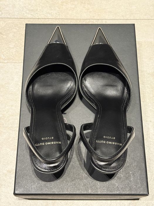 Massimo Dutti Studio , чорні слінгбеки , 36 розмір