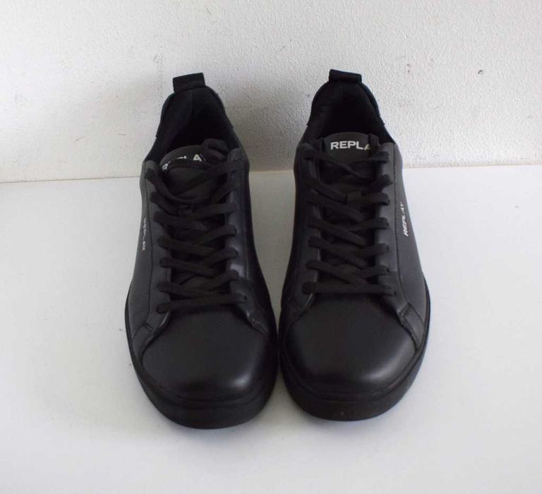 Replay Sneakersy buty czarne skórzane 42