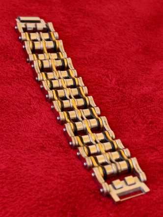 Pulseira "Biker" em aço inox