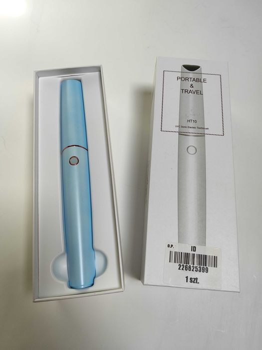 Szczoteczka Soniczna Do Zębów Oczyszczanie UV Podróżna Niebieska