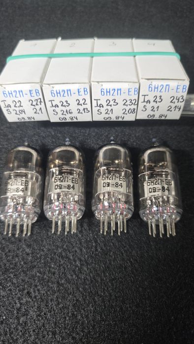 4 lampy 6n2p-ew Idealnie dobrana kwadra - Nowe