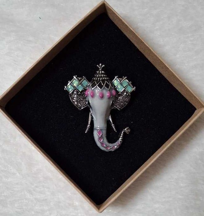 Broszka słonik, urocza, nowa ok 5 cm