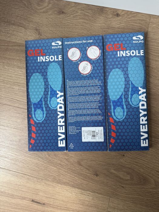 Żelowe wkładki do butów 3 opakowania