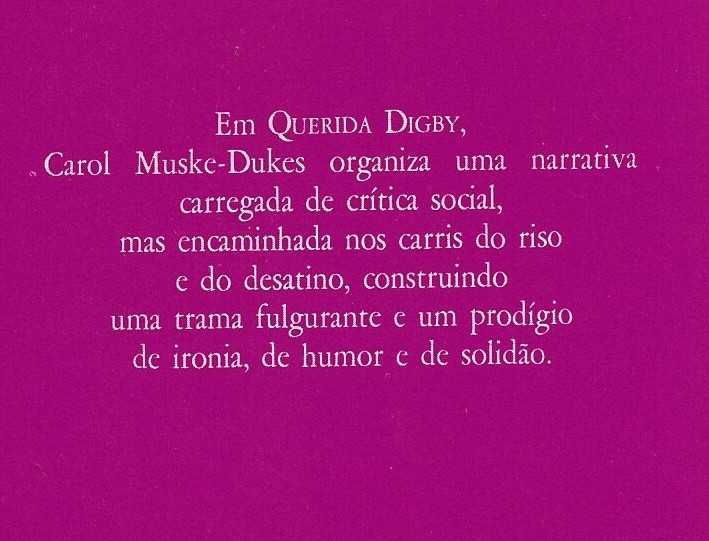 Querida Digby, de Carol Muske-Dukes