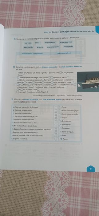 Caderno Atividades 6to ano Português