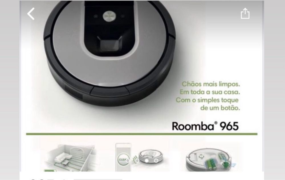 iRobot aspirador roomba 965 [A FUNCIONAR]