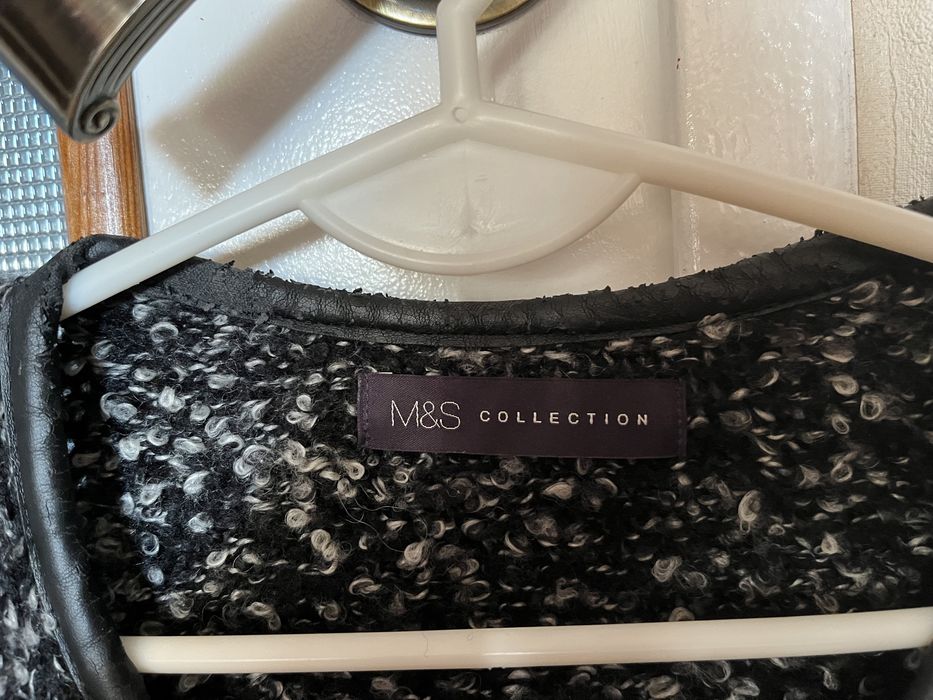 Rozpinany sweter Marks&Spencer, r.48, melanż
