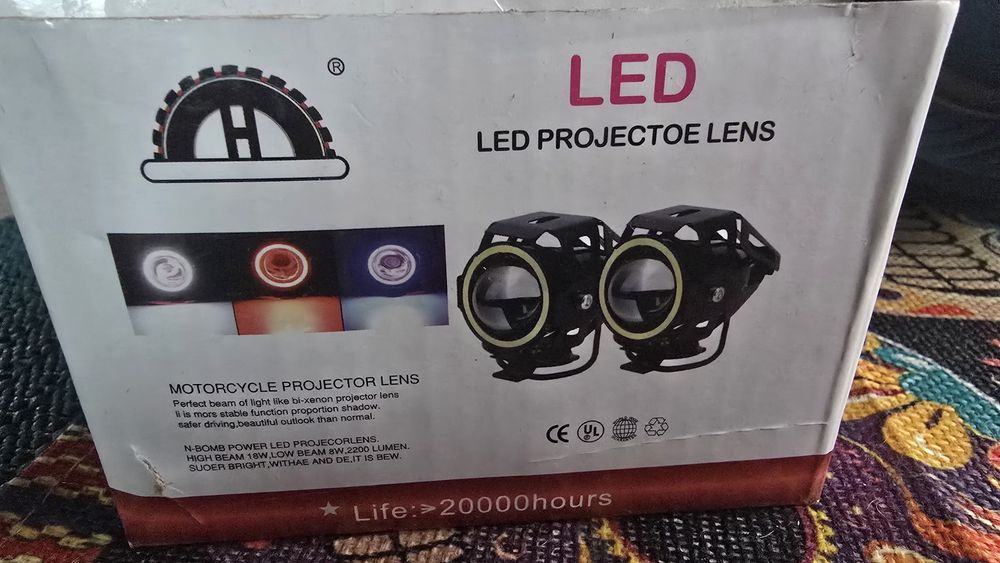 Faróis led 12v novos para motos trotinetes veiculos auto