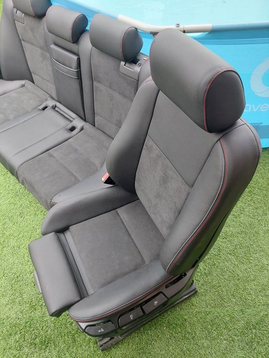 Bancos Bmw E39 Pack M Personalizados Alcântara e Pele Preta Novos