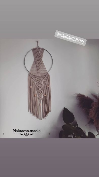 Makramowy łapacz snów