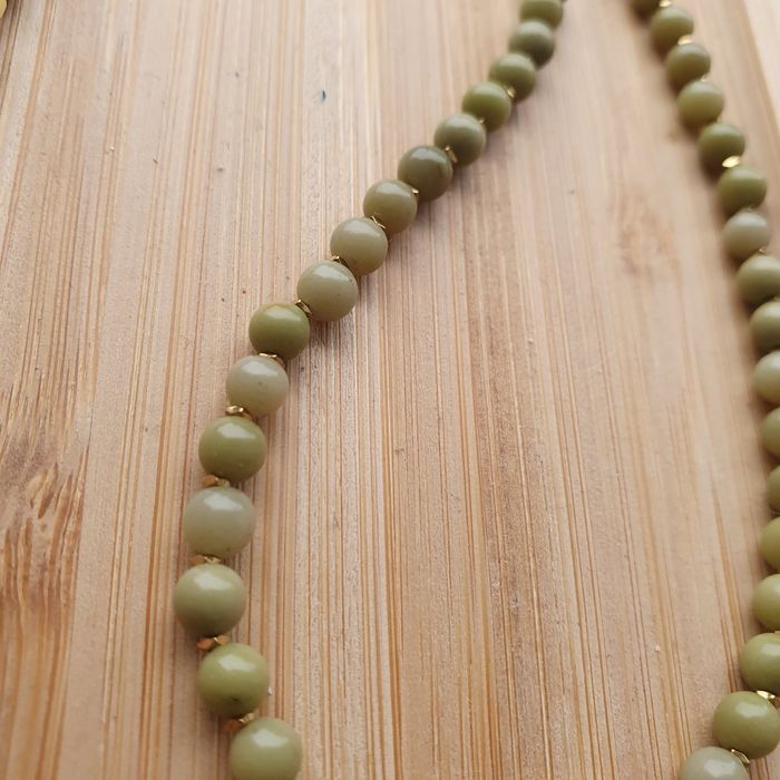 Naszyjnik Jaspis matcha