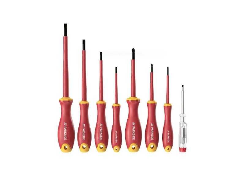 Wkrętaki izolowane VDE 1000 V / zestaw 8 sztuk / Made in Germany