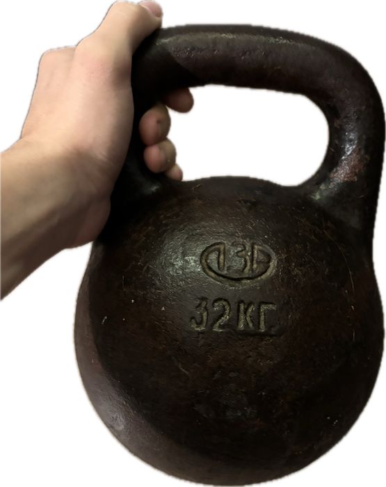 Гиря 32кг в хорошем состоянии Гантеля Штанга Спорт Блины Тиски